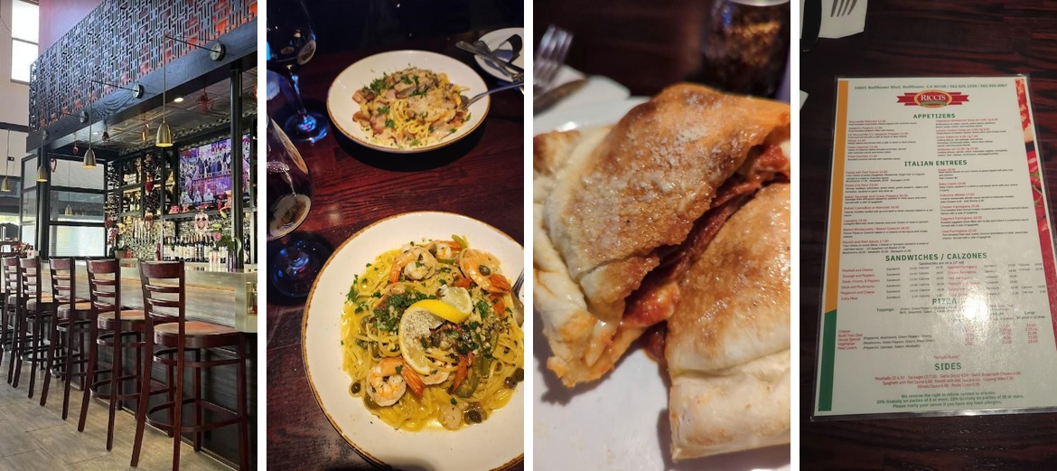Ricci's Italian Restaurant Menu
