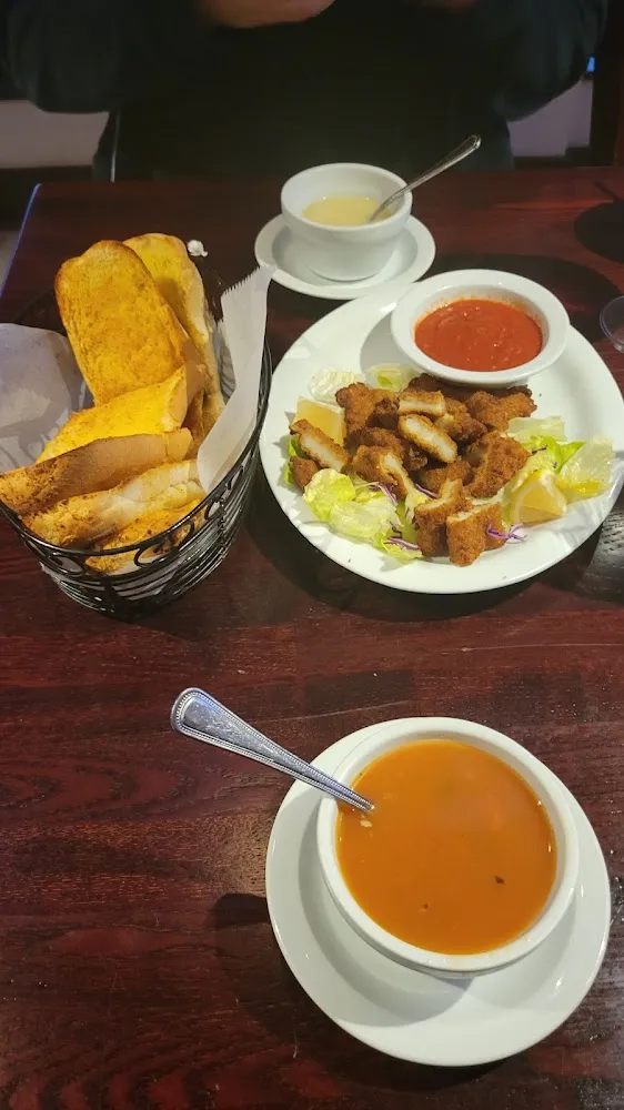 Garlic Bread and Calamari